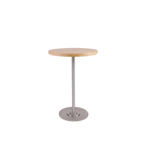 Frama Table 57 Matbord Ø55 Gul Kalksten/Rostfritt Stål