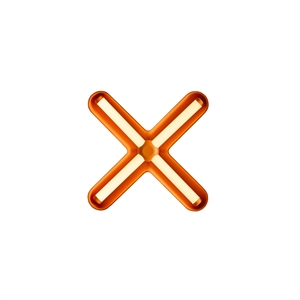 Loom Design Fuzz Vägglampa Svart/ Orange