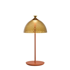 Kartell PUMO Bordslampa Amber/ Tegelröd