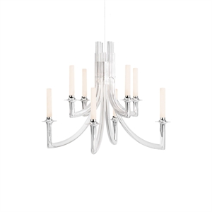 Kartell KHAN METAL Ljuskrona Kristall
