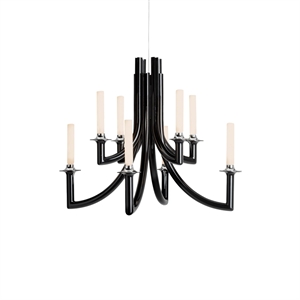 Kartell KHAN METAL Ljuskrona Blank Svart