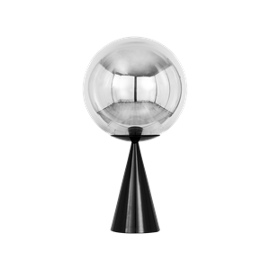 Tom Dixon Globe Fat Bordslampa Silver/ Svart
