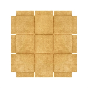 Design House Stockholm Korgmatta 180x180 Gul Ocker