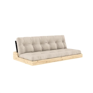 Karup Bas Bäddsoffa med 5-lagersmadrass Svart Natt/ Beige