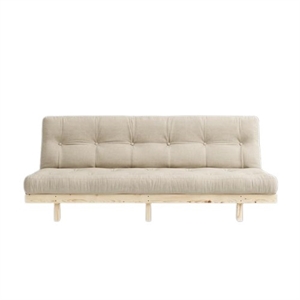 Karup Lean Bäddsoffa med 5-lagersmadrass 130x190 Beige/rå