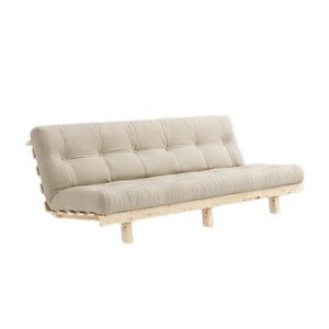 Karup Lean Bäddsoffa med Alpha-madrass 130x200 Beige/Rå