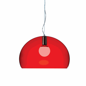 Kartell FL/Y Takpendel Röd Mellan