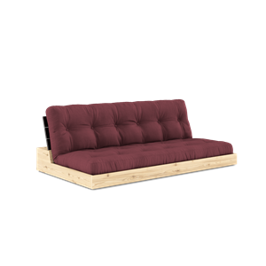 Karup Design Bas Bäddsoffa Med 5-lagers Madrass Black Night/Bordeaux