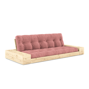 Karup Design Bas Bäddsoffa Med Sidobox & 5-lagers Madrass Transparent/ Sorbet Rosa