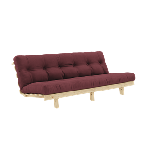 Karup Design Lean Soffa Soffa Med Alpha Madrass 130x200 Bordeaux/Raw