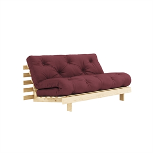 Karup Roots Bäddsoffa 160x200 Rå/710 Bordeaux