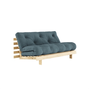 Karup Roots Bäddsoffa 160x200 Rå/757 Petrolblå