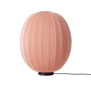 Made By Hand Knit-Wit Hög/Oval Golvlampa Låg Ø65 Korall