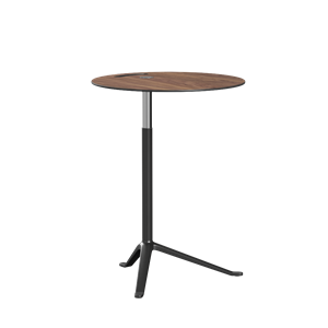 Fritz Hansen Little Friend KS11 Sidobord Justerbar Höjd Valnöt/ Pulverlackerad Aluminium