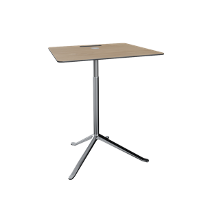 Fritz Hansen Little Friend KS13 Sidobord Justerbar Höjd Ek/Polerad Aluminium