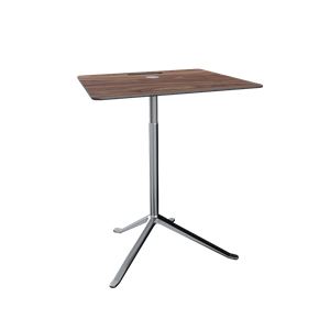 Fritz Hansen Little Friend KS13 Sidobord Justerbar Höjd Valnöt/Polerad Aluminium