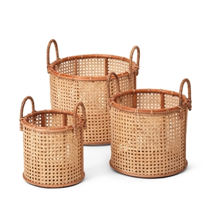 Stori Wick Basket Rotting Set med 3 Natural