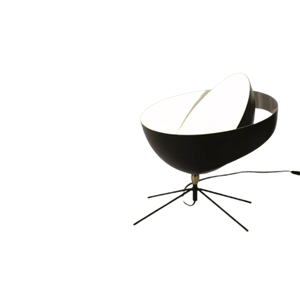 Serge Mouille Saturnus Bordslampa Svart