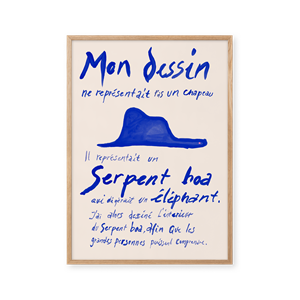 Peléton Le Petit Prince Blå 70x100 Affisch