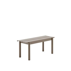 Muuto Linear Steel Bench 110 x 34 cm Taupe