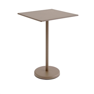 Muuto Linear Stål Café Trädgårdsbord 105x70 cm Taupe