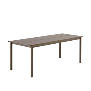 Muuto Linear Stålbord 200 x 75 cm Taupe
