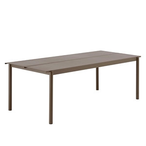 Muuto Linear Stålbord 220 x 90 cm Taupe