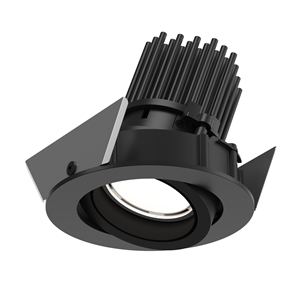 Louis Poulsen LP 45 Infälld Taklampa Roterbar Ø7,5 2700K & On/Off Svart
