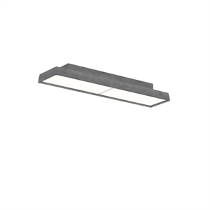 Louis Poulsen LP Slim Vägg-/ Taklampa 3000K & Dali Mörk Rå Aluminium