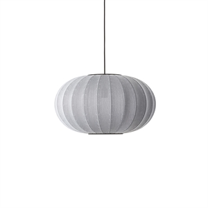 Made By Hand Knit-Wit Ovalt Taklampa Silver Ø57
