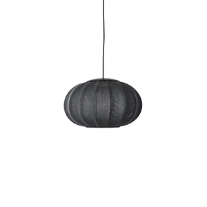 Made By Hand Knit-Wit Oval Taklampa Ø45 Svart LED