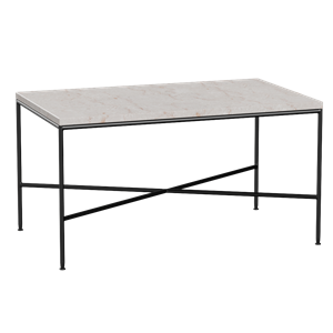 Fritz Hansen Planner Soffbord 75x45 cm Krämfärgad/ Svart