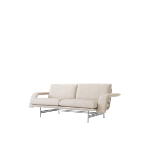 &Tradition Meantime AV30 2-sits Soffa Polerad Aluminium/Ecriture 0210