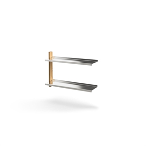 Mazo MOD Modell 16 Hyllsystem 1x525 Skena + 2 Hyllor Ek/ Aluminium