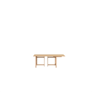 MOEBE Rektangulärt Matbord 160x90 Med 1 Utdragbar Bordsskiva Persika