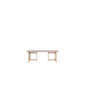 MOEBE Rektangulärt Matbord 220x90 Mjukt Lila