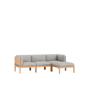 MOEBE Modular 3-sits Soffa med Sidor & Schäslong Autum 101