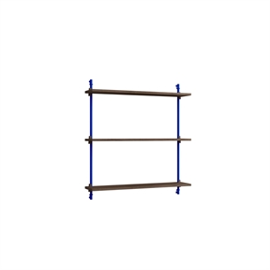 Moebe Standard Vägghylla Rökt Ek/Djupblå