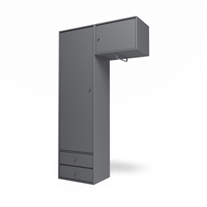 Montana Selection Attire II Garderob med Hängskena 36-Kolgrön