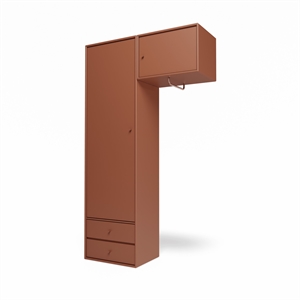 Montana Selection Attire II Garderob med Hängskena 146-Hasselnöt