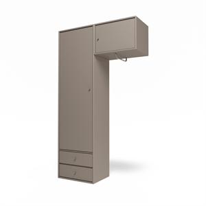 Montana Selection Attire II Garderob med Hängskena 141-Truffle