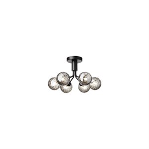 Nuura Apiales 6 Taklampa Satin/Optisk Svart
