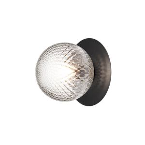 Nuura Liila 1 Utomhus Vägglampa Svart/ Optisk Transparent