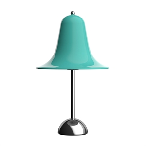 Verner Panton Pantop Bordslampa Ø23 Ljus Blågrön