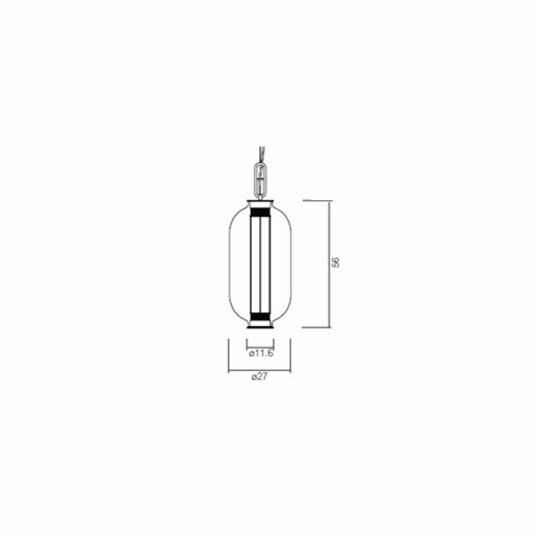 Parachilna Bai Ba Ba Vägglampa Transparent