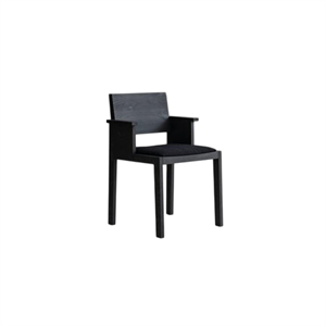 Vaarnii 016 Maasto Matstol Med Armstöd & Klädd sits Svart/Kvadrat 0194
