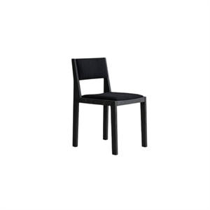 Vaarnii 016 Maasto Matstol Klädd Sits & Rygg Svart/Svart 0194