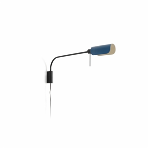 Faro MARTINICA XS Vägglampa Svart/ Blå