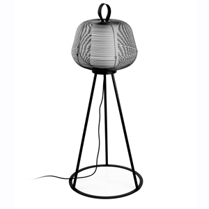 Opalvit NARA Golvlampa Matt/Svart
