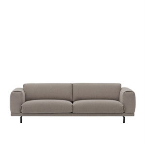 Muuto Rest 3-Sits Soffa Härd 6/ Svart